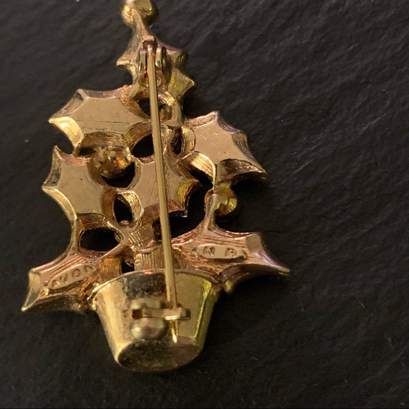 Avon 2003 Christmas Holly Tree Pin Brooch - Picture 5 of 8